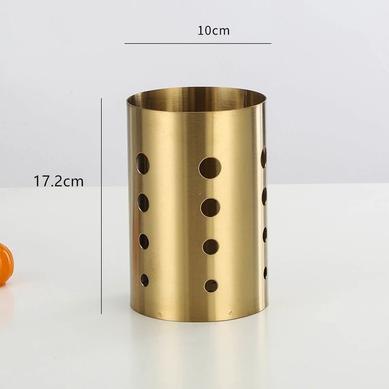 Utensil Holder, Stainless Steel Cutlery Organizer for Spoons, Forks & Effortless Access - cozy - living