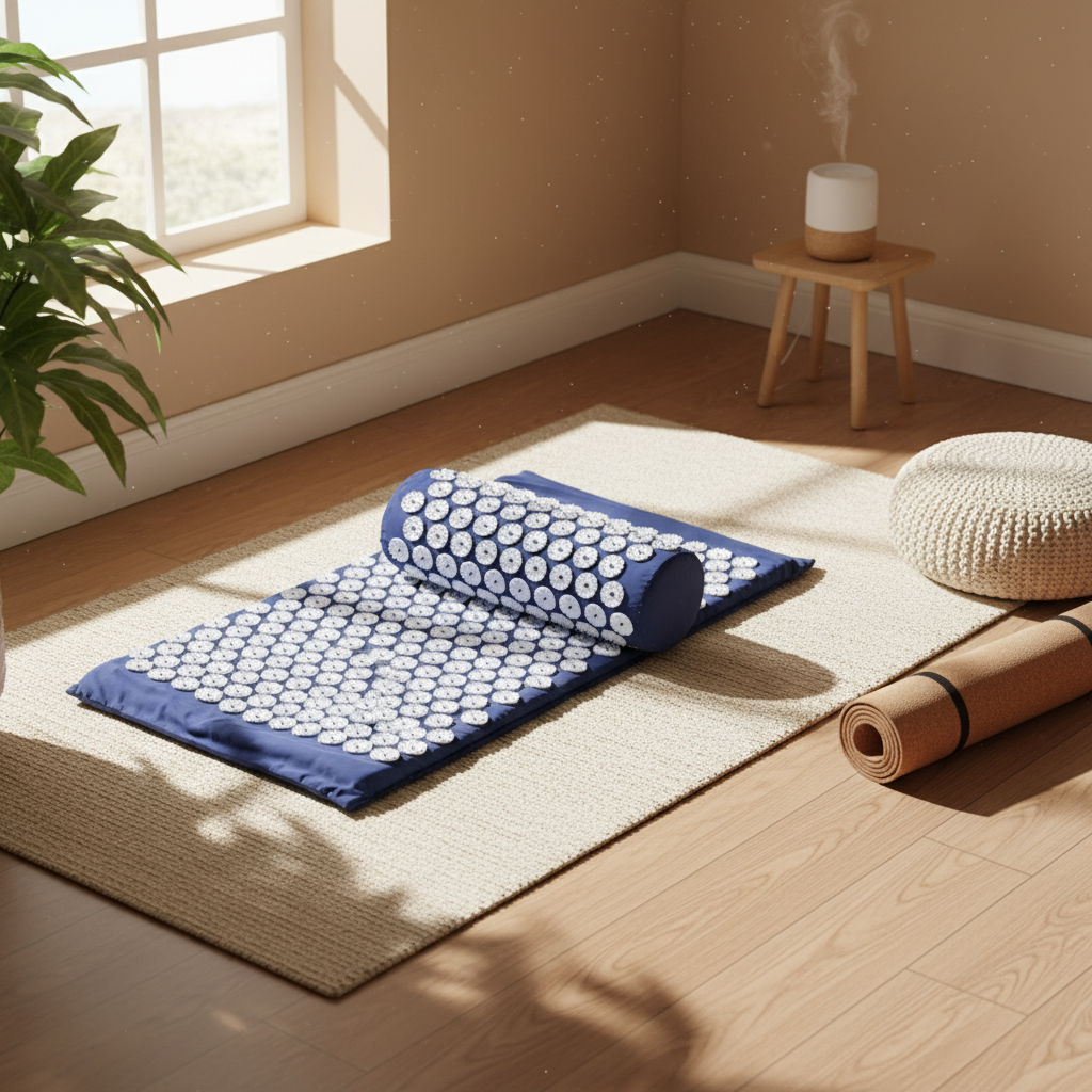 Acupressure Mat, Pain-Relief Massage Set for Stress-Free Back and Full-Body Relaxation