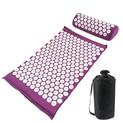 Acupressure Mat, Pain-Relief Massage Set for Stress-Free Back and Full-Body Relaxation