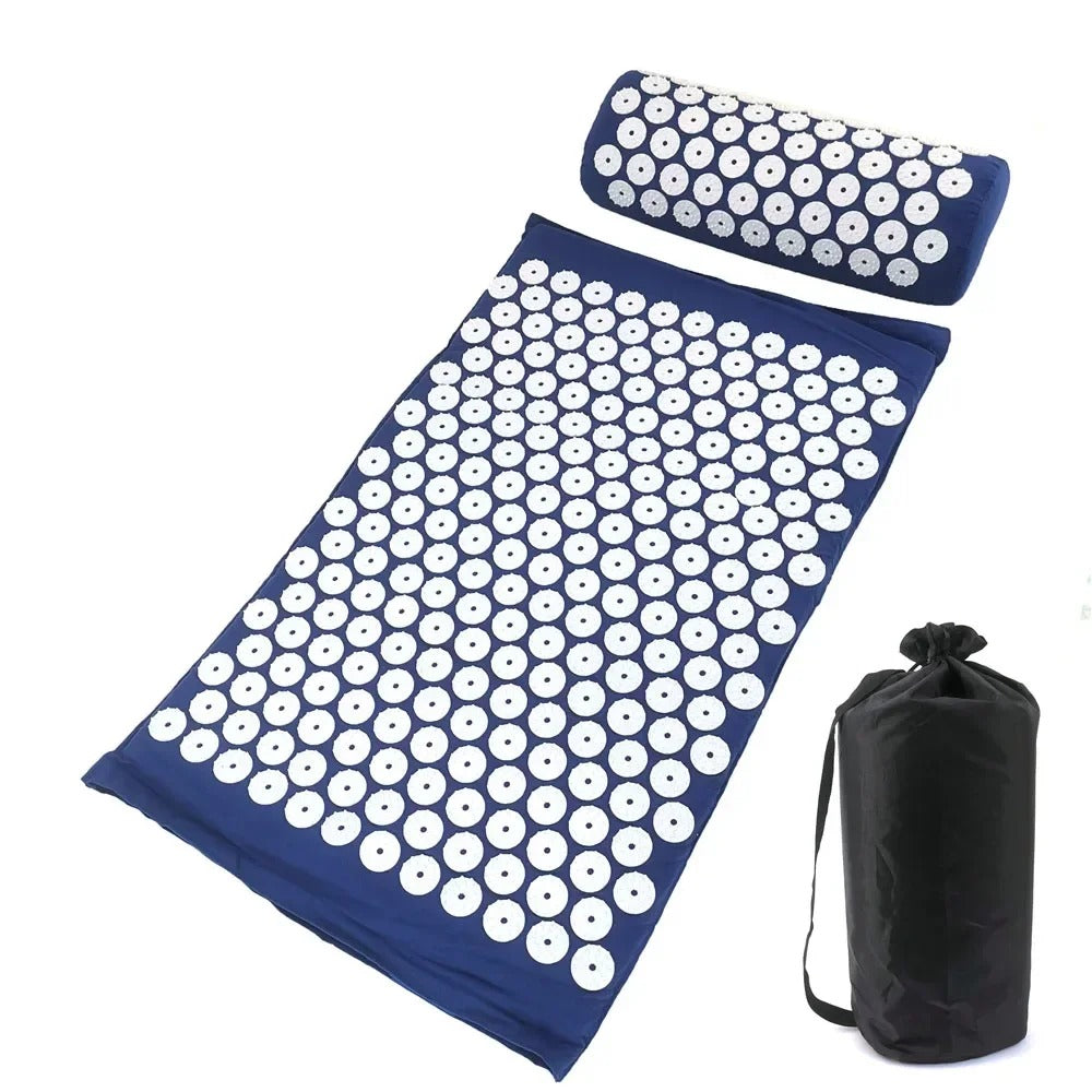 Acupressure Mat, Pain-Relief Massage Set for Stress-Free Back and Full-Body Relaxation
