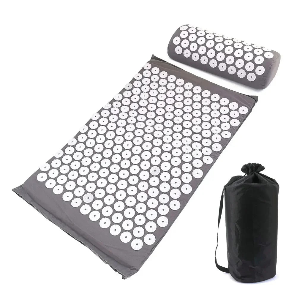 Acupressure Mat, Pain-Relief Massage Set for Stress-Free Back and Full-Body Relaxation