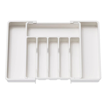 Cutlery Tray, Adjustable Flatware Organizer for a Calm & Clutter-Free Kitchen Drawer