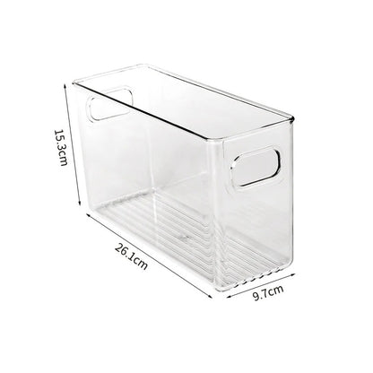 Fridge Organiser, Clear Storage Containers for Easy Access to Fruits, Veggies & Kitchen Order