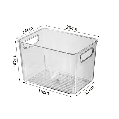 Fridge Organiser, Clear Storage Containers for Easy Access to Fruits, Veggies & Kitchen Order
