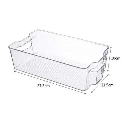 Fridge Organiser, Clear Storage Containers for Easy Access to Fruits, Veggies & Kitchen Order