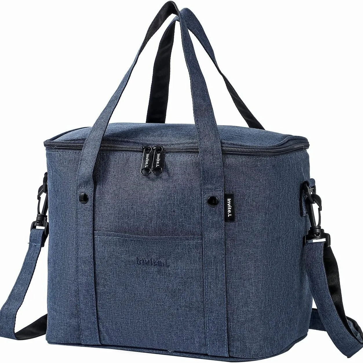 Lunch Box, Insulated Reusable Cooler Bag with Shoulder Strap for Work, Travel & Fresh Meals