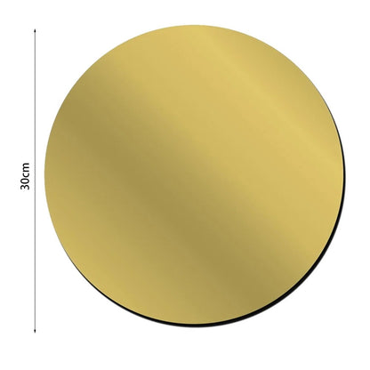 Round Mirror, Self-Adhesive Acrylic Wall Decals for Stylish Bathroom & Bedroom Reflection