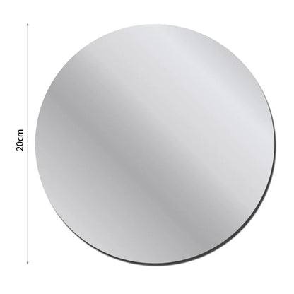 Round Mirror, Self-Adhesive Acrylic Wall Decals for Stylish Bathroom & Bedroom Reflection