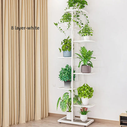 Plant Stand, Multi-Tier Iron Flower Holder Shelf for Indoor Garden Style & Space-Saving Display