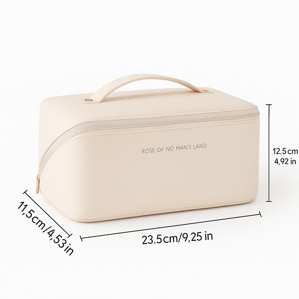 Toiletry Bag, Elegant Makeup and Travel Organizer with Zipper for Neat Beauty Essentials - cozy - living