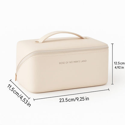 Toiletry Bag, Elegant Makeup and Travel Organizer with Zipper for Neat Beauty Essentials - cozy - living