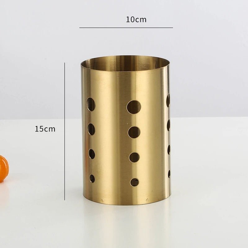 Utensil Holder, Stainless Steel Cutlery Organizer for Spoons, Forks & Effortless Access - cozy - living