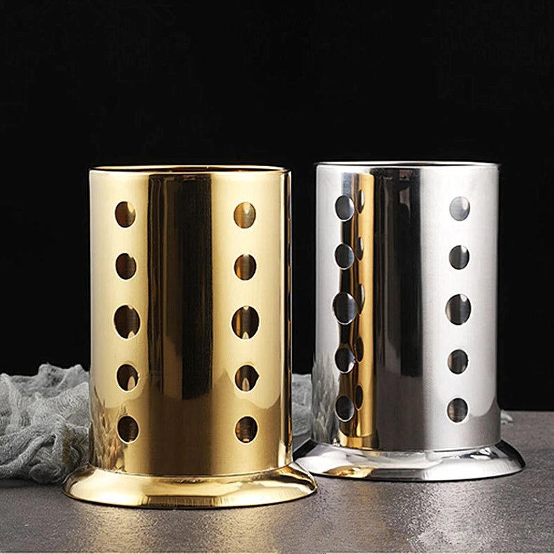 Utensil Holder, Stainless Steel Cutlery Organizer for Spoons, Forks & Effortless Access - cozy - living