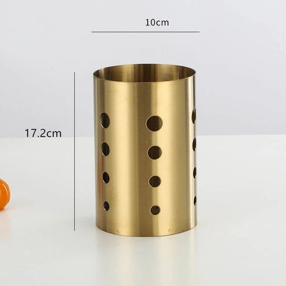 Utensil Holder, Stainless Steel Cutlery Organizer for Spoons, Forks & Effortless Access - cozy - living