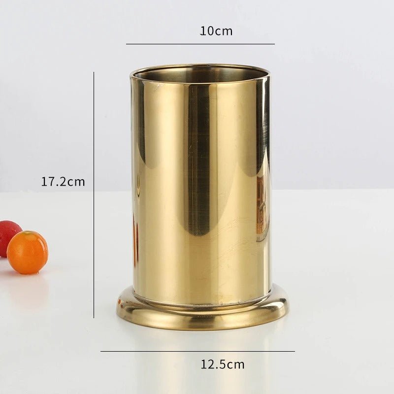 Utensil Holder, Stainless Steel Cutlery Organizer for Spoons, Forks & Effortless Access - cozy - living