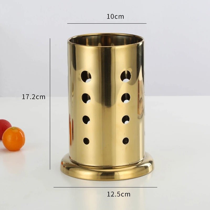 Utensil Holder, Stainless Steel Cutlery Organizer for Spoons, Forks & Effortless Access - cozy - living